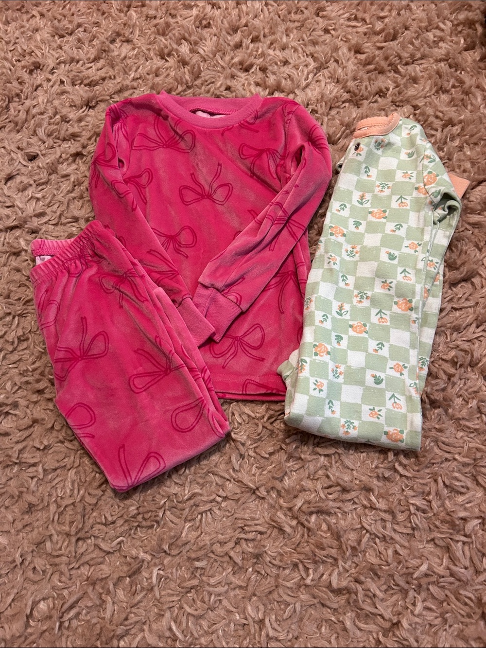 2 pairs of toddler pajamas